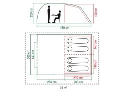 Coleman Vespucci 4 Tunneltent -Kortingswinkel voor buitenkamperen 357052 357052 images other coleman vespucci 4 3 2 ecommerce