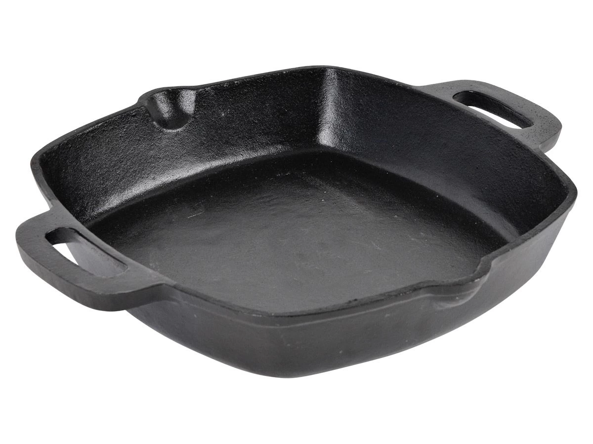 Merkloos Cast Iron Gietijzeren Vierkante Ovenschaal 3 Merkloos Cast Iron Gietijzeren Vierkante Ovenschaal