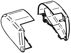Thule Omnistor Set Eindkappen Cassette 6300