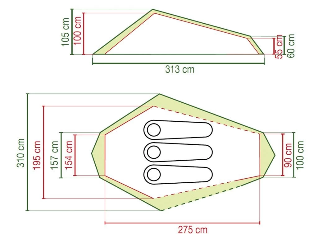 Coleman Cobra 3 Trekkerstent 4 Coleman Cobra 3 Trekkerstent - Afbeelding 2