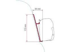 Fiamma F45 Adapter Fiberglass Roof