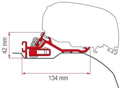 Fiamma F80 Adapter Ducato L4H2 >2006 Laag