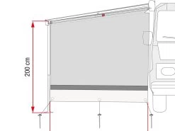 Fiamma Sun View Side Grey Zijwand F45 -Kortingswinkel voor buitenkamperen fiamma sun view side grey 3 ecommerce 69da 1 2