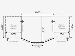 Dometic Ace Air All-Season 400 S Voortent -Kortingswinkel voor buitenkamperen kampa dometic plattegrond ace 400 s 2021 ecommerce 40fd 1