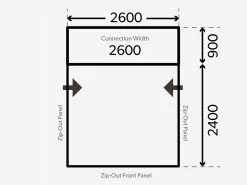 Dometic Club Air Pro Drive-Away Bustent -Kortingswinkel voor buitenkamperen kampa dometic plattegrond club drive away 2021 ecommerce 0559