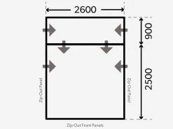 Dometic Rally Air Pro 260 Drive-Away Campertent -Kortingswinkel voor buitenkamperen kampa dometic plattegrond rally 260 drive away 2021 ecommerce 56df