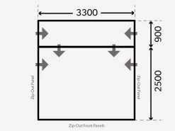 Dometic Rally Air All-Season 330 Drive-Away Campertent -Kortingswinkel voor buitenkamperen kampa dometic plattegrond rally 330 drive away 2021 ecommerce c6a6