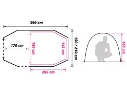 Obelink Lodge 180 Tunneltent 11 Obelink Lodge 180 Tunneltent -Kortingswinkel voor buitenkamperen obelink lodge 180 floor plan ecommerce ba3c