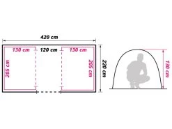 Obelink Napels 4 Poly Tunneltent -Kortingswinkel voor buitenkamperen obelink napels 4 tc floor plan ecommerce acf1 1