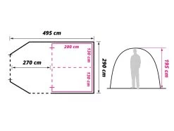 Obelink Optima 4 TC Tunneltent -Kortingswinkel voor buitenkamperen obelink optima 4 tc floor plan ecommerce