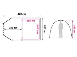 Obelink Summer 4 Easy Air Opblaasbare Tunneltent -Kortingswinkel voor buitenkamperen obelink summer 4 easy air floor plan ecommerce
