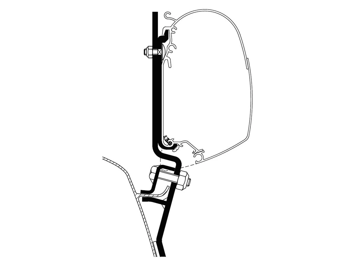 Thule Adapter VW T2 & T3 3 Thule Adapter VW T2 & T3