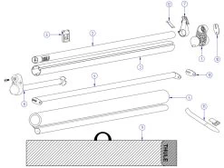 Thule Bevestigingshouder Windscreen 7 Thule Bevestigingshouder Windscreen -Kortingswinkel voor buitenkamperen thule windscreen spare parts 3 ecommerce 2452